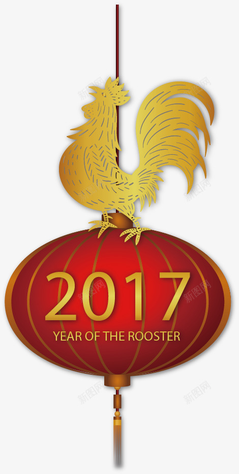 2017金鸡拜年png免抠素材_88icon https://88icon.com 2017 拜年 新年 金鸡