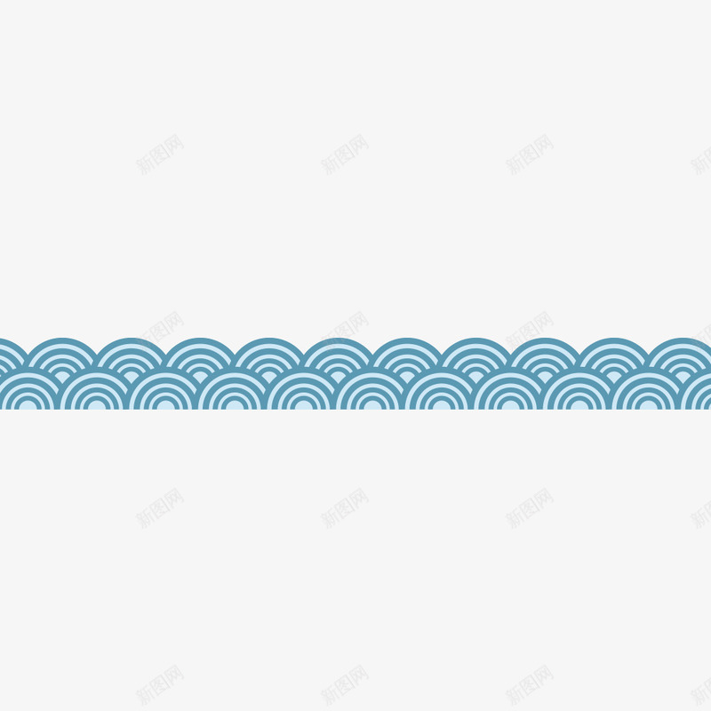 祥云波浪花纹装饰png免抠素材_88icon https://88icon.com 波浪 祥云 花纹 装饰
