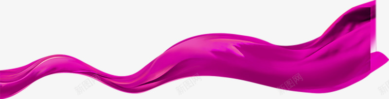 紫色飘动的彩带png免抠素材_88icon https://88icon.com 丝带 彩带 紫色 装饰图案