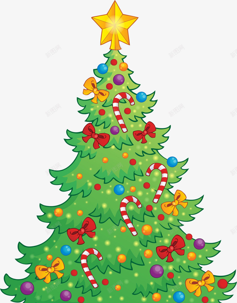 带星星的圣诞树png免抠素材_88icon https://88icon.com 五角星 圣诞快乐 圣诞树 星星 松树