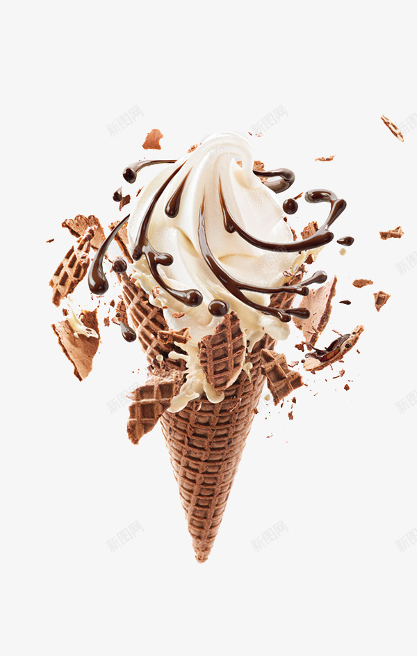 甜筒png免抠素材_88icon https://88icon.com 冰淇淋 巧克力 甜品 甜筒 美食