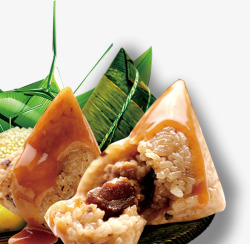 肉粽糯米端午节粽子素材