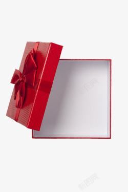 空白化妆品盒红色纹理礼品盒高清图片