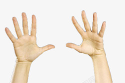 五指张开张开的手高清图片