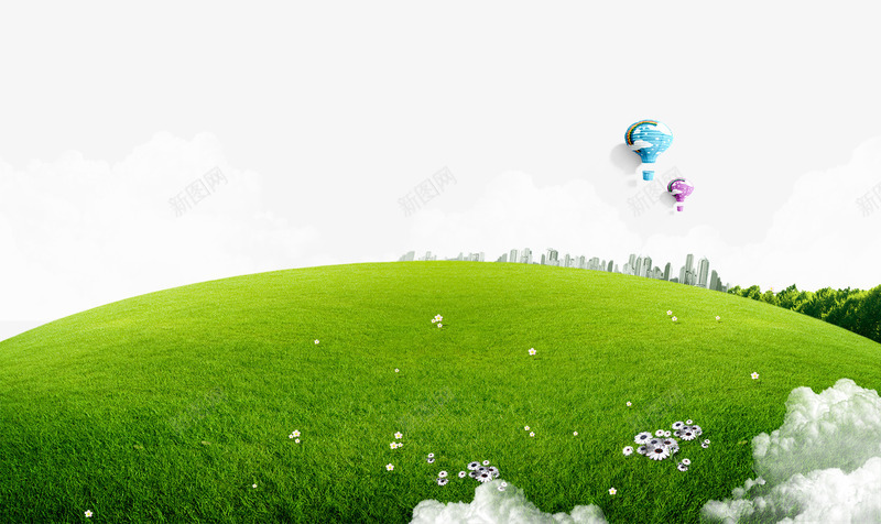 风景背景png免抠素材_88icon https://88icon.com 300dpi psd  绿地 背景 自然 自行车 草地 蓝天 风景 人生道路 广告设计模板 彩色PSD 彩色公路 旅游 未来公路 梦幻 汽球 海报设计 清新 源文件 画册封面 白云 白色