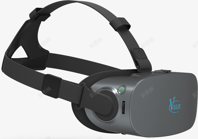 实物灰色头戴式vr盒子png免抠素材_88icon https://88icon.com VR设备 vr头盔 vr游戏 vr盒子 vr眼镜 可穿戴设备 头戴式 灰色 虚拟现实