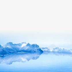 蓝色冰山蓝色冰山海水海报高清图片