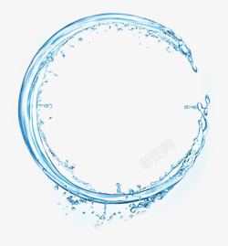 圆形水滴圆形水圈高清图片