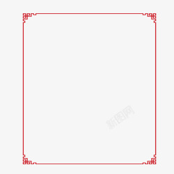 纹理字体红色方形纹理边框字体高清图片