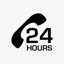 社工服务标志24小时服务标志图标高清图片