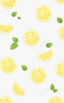 水果柠檬壁纸背景装饰素材