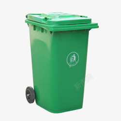医疗垃圾桶绿色大型环卫车高清图片