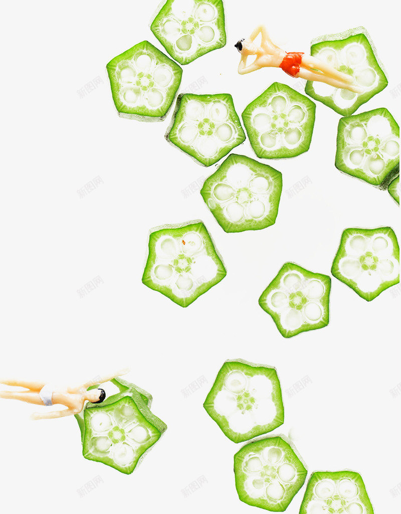 创意蔬菜截面图案png免抠素材_88icon https://88icon.com 创意蔬菜 秋葵 蔬菜花纹
