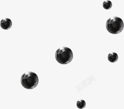 黑色珍珠豆黑色时尚珍珠圆形高清图片