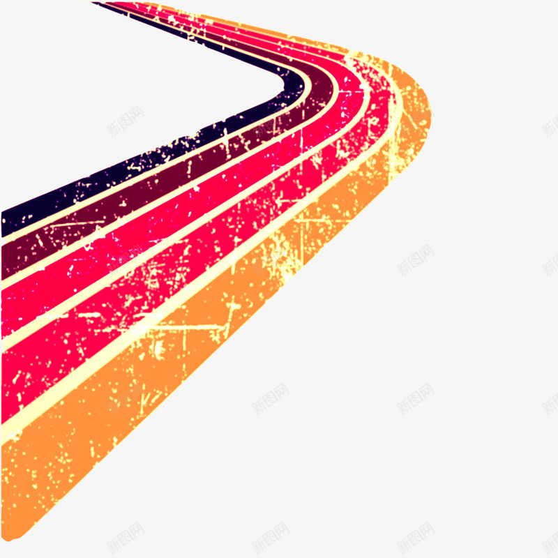 跑道拐角png免抠素材_88icon https://88icon.com PNG PNG免费下载 PNG图片 操场 比赛 田径场 跑道 运动会
