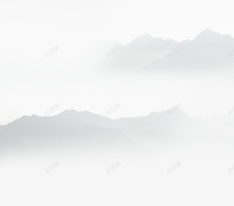 山水背景png免抠素材_88icon https://88icon.com 中国风 中式风格 国画 山水背景