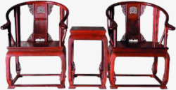 古色古香红木椅素材