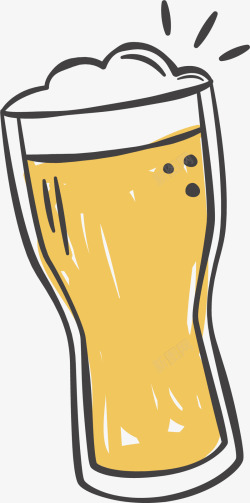 低醇啤酒喝酒头道麦汁啤酒矢量图高清图片