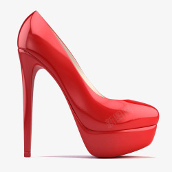 红高跟鞋红色女鞋高清图片