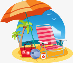 沙滩浴海边沐浴高清图片