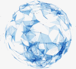 地球立体模型蓝色科技立体地球高清图片
