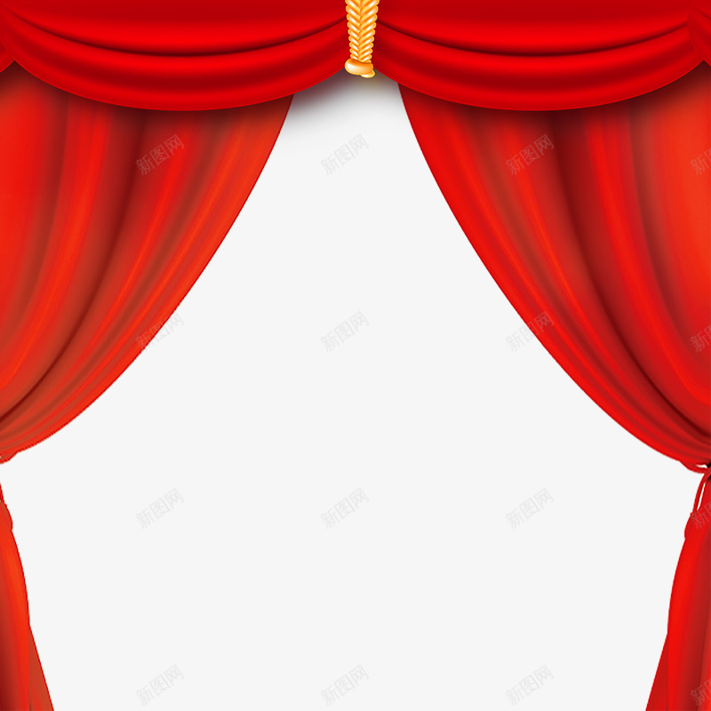 红色装饰绸子悬挂png免抠素材_88icon https://88icon.com 幕布 开会 悬挂 春节 渐变 红色 纹理 绳子 装饰 质感