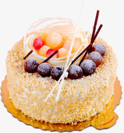 紫色圆形蛋糕圆形奶油香味蛋糕高清图片