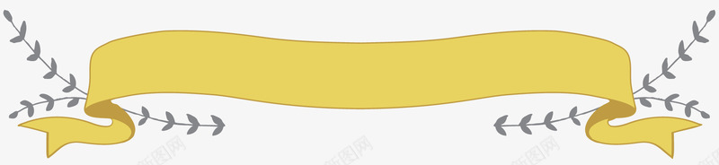 梦幻仙境丝带树枝png免抠素材_88icon https://88icon.com 仙境 仙境元素 卡通元素 叶子 唯美 文字框 树枝 梦幻元素 森林系元素 黄色丝带