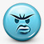 emoji表情生气失望的表情符号表情符号笑脸图标图标
