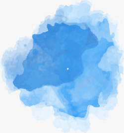 喷溅的蓝色水花蓝色水墨喷溅图矢量图高清图片