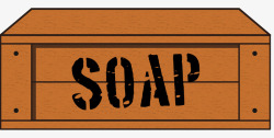 木质肥皂外国盒子矢量图素材