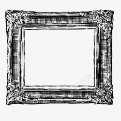 正方形复古画框镜框矢量图素材