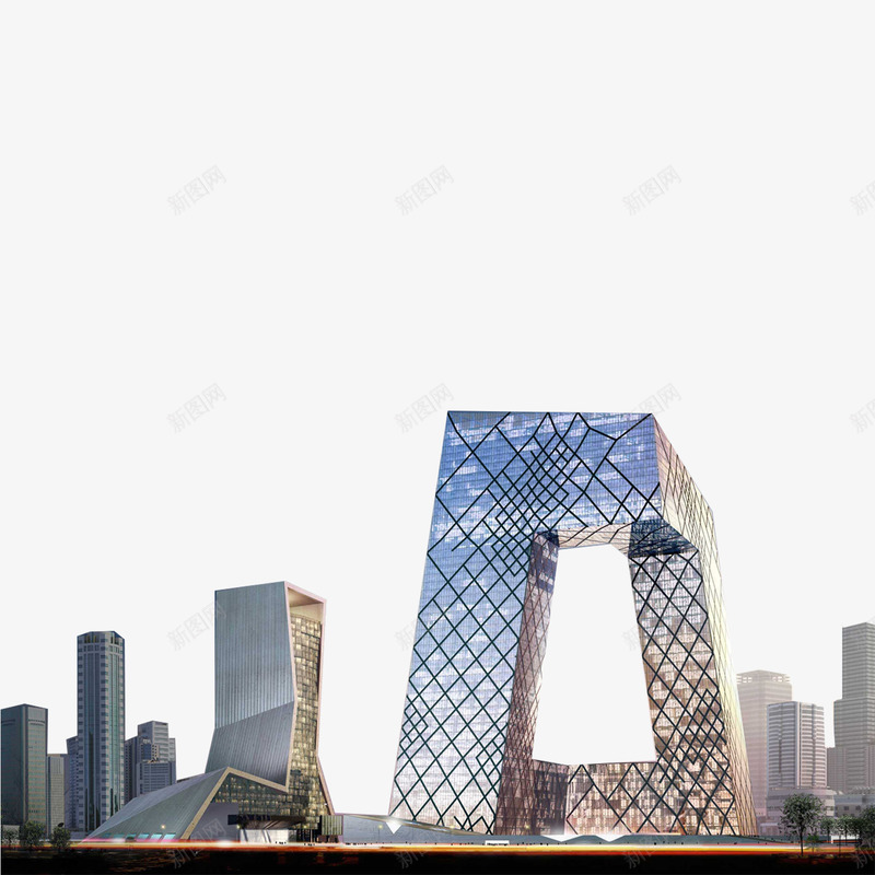 央视大楼png免抠素材_88icon https://88icon.com 中央电视台 北京现代建筑 大裤衩 央视大楼