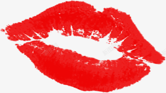 红色嘴唇唇印png免抠素材_88icon https://88icon.com 嘴唇 红色 唇印 口红 化妆品 女生 女士用品