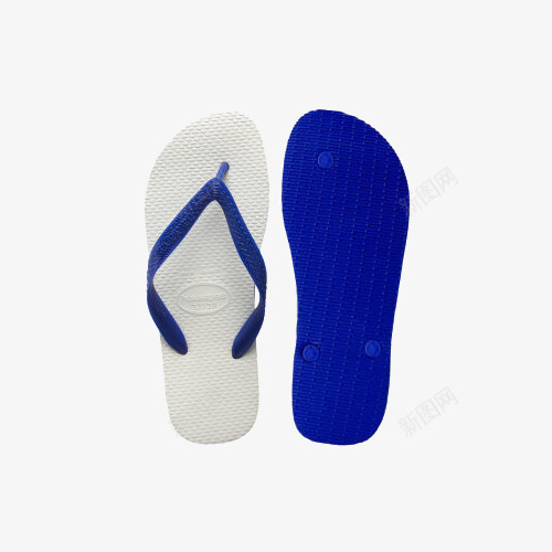 蓝色沙滩拖鞋png免抠素材_88icon https://88icon.com 产品实物 人字拖 海滩 男士