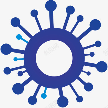 互联网商务图标圆形的互联网公司logo矢量图图标图标