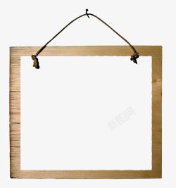 木质画框卡通边框木质相框高清图片