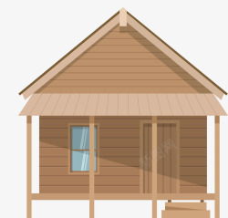 手工建造手工建造的小木屋高清图片