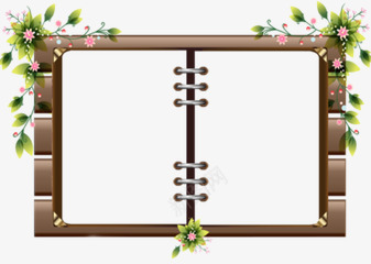 花边框书本边框相框png免抠素材_88icon https://88icon.com 书本 书本文本框 相框 花边框 边框