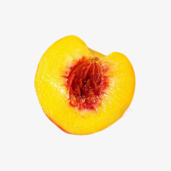 黄桃png新鲜水果黄桃元素高清图片