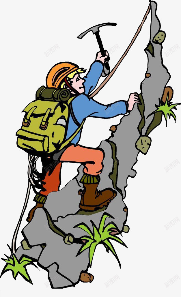 野外爬上png免抠素材_88icon https://88icon.com 户外拓展 爬山 绳子 野外 铁虬