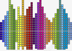 FM彩色音浪素材