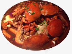 蟹煲美味海鲜蟹煲汤高清图片