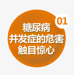 糖尿病并发症素材