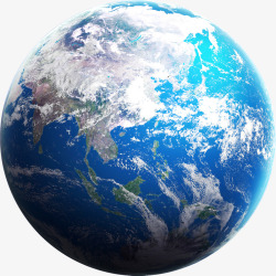 地球效果摄影合成效果蓝色的地球高清图片