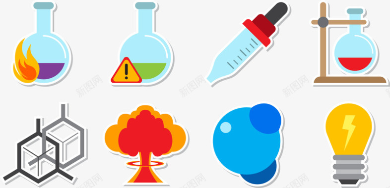 生物世化学卡通图标图标