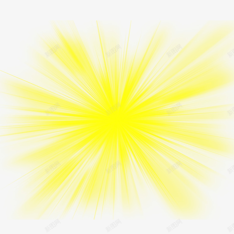 放射的黄色光线png免抠素材_88icon https://88icon.com 光影 光线 放射光 线光