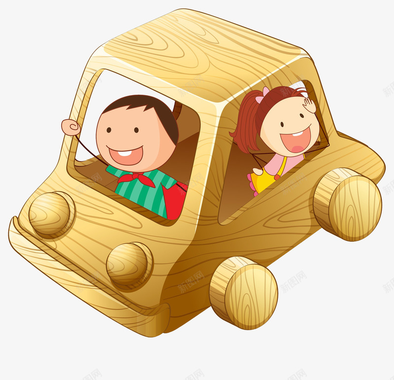 卡通手绘木质小车png免抠素材_88icon https://88icon.com Q版汽车 交通工具 小汽车 手工制作 木质 模型 汽车 汽车模具 汽车玩具 玩具 车子 轿车