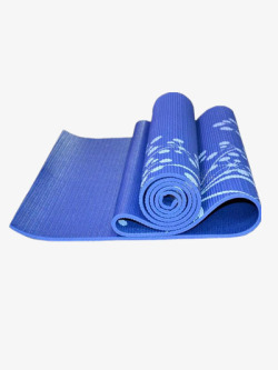塑胶垫蓝色瑜伽垫高清图片