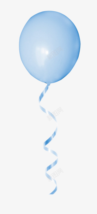 蓝色气球png免抠素材_88icon https://88icon.com 气球 漂浮 蓝色